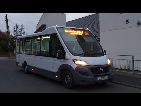 BRAND NEW + FIRST DAY: Journey On Route 592 | SJ21NLC - Gateshead Central: Fiat Ducato/Mellor Orion