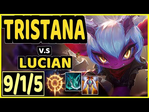 FORG1VEN (TRISTANA) vs LUCIAN - 9/1/5 KDA BOTTOM ADC CHALLENGER GAMEPLAY - EUW