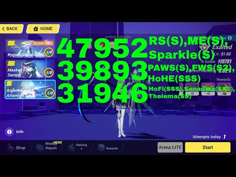 Honkai Impact 3 Exalted MA Top 100 - SSS Bygone Deliverance, SSS Sampo, AKA [119791] (1/22/2026)