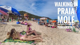 Florianópolis Santa Catarina - Praia Mole | 4K Walk