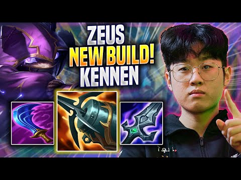 ZEUS TRIES NEW KENNEN BUILD! - T1 Zeus Plays Kennen TOP vs Fiora! | Preseason 2023