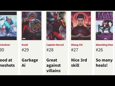 Top 50 Timeline Battle Characters Comparison - Marvel Future Fight