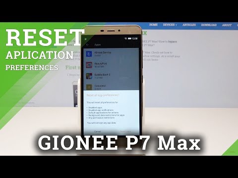 How to Reset App Preferences GIONEE P7 Max - Restore Default Apps in Android