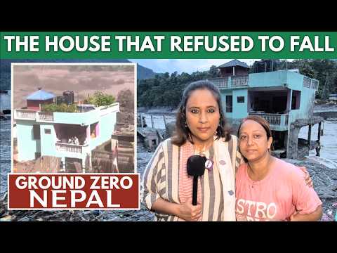 NEPAL FLOODS I BARKHA AT VIRAL GREEN HOUSE THAT REFUSED TO FALL I MEET THE FAMILY WHO LIVED THERE