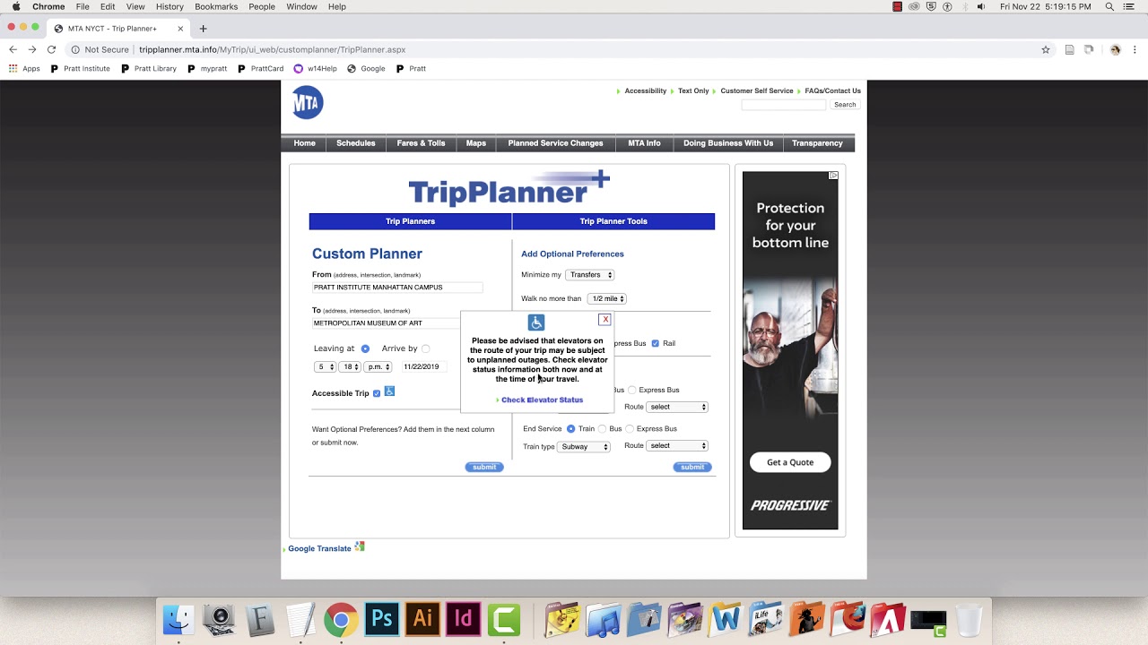 MTA Trip Planner