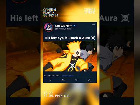 SASUKE LEFT EYE IS SUCH A AURA MOMENT...☠️😈/#naruto #anime