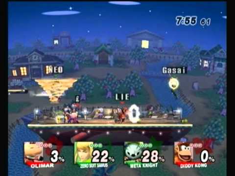Pound V Brawl: Lie (Diddy Kong) & Logic (Olimar) vs. Kadaj (Meta Knight) & NickRiddle (ZSS) - SSBB