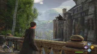 Broom Stick Flying Scene in Hogwarts Legacy