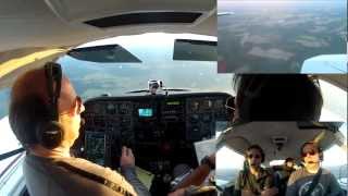 preview picture of video 'HD 1080 Cessna 310 Landing Marion County Airport KMAO, South Carolina, USA'