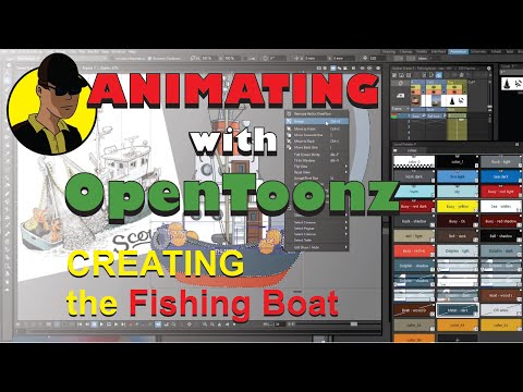 Animating with OpenToonz Tutorial - Creating the Fishing boat