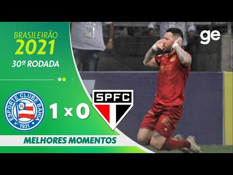 Gols e lances de Bahia x São Paulo