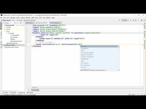 Project: JavaFX - DatePicker, ColorPicker, Slider