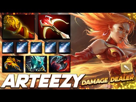 Arteezy Lina Fire Damage Dealer - Dota 2 Pro Gameplay [Watch & Learn]