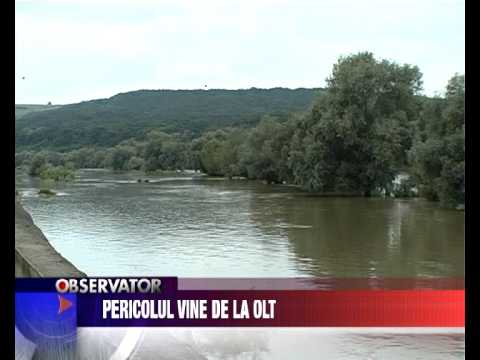 Stire 1, 30 Iunie 2010, Pericolul vine de la Olt.avi