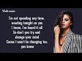 Selena Gomez Same Old Love Lyrics