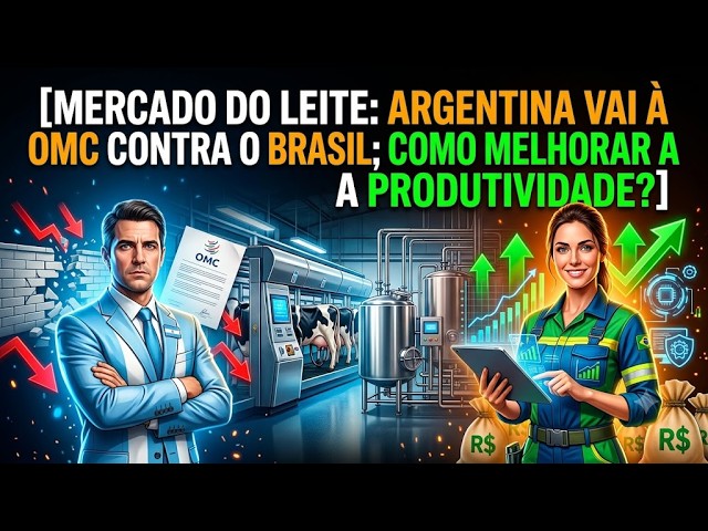 Mercado do leite: Argentina vai à OMC contra o Brasil; como melhorar a produtividade?