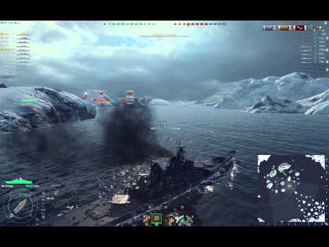 World of Warships - 9 kills Iowa game by bigdogg