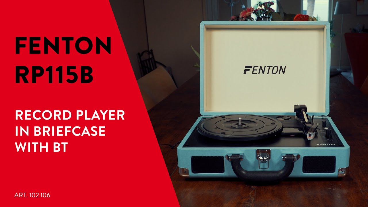 Fenton Plattenspieler mit Bluetooth RP115 Türkis
