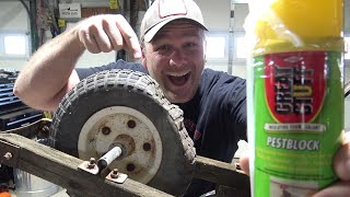 Spray foam for flat proof tire...Will it work? Let
