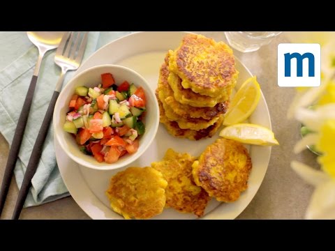 スピーディーなスイートコーンのフリッター｜Annabel Karmel's Busy Mum's Cookbook (Speedy sweetcorn fritters | Annabel Karmel's Busy Mum's Cookbook)