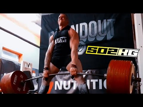 Deadlift World Record 502.5kg /1107lbs (Unofficial) Krzysztof Wierzbicki