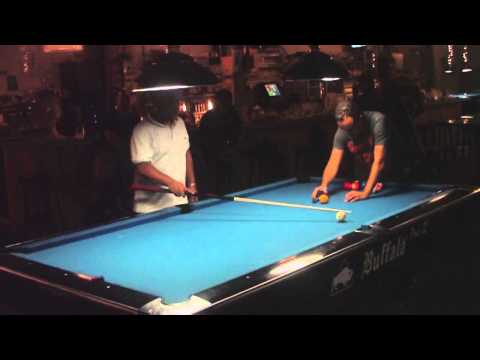Finale 10-Ball Zomertoernooi: Otman Acharrat vs Eric Huwae (za 15 aug 2015, Poolcafé Delfshaven)