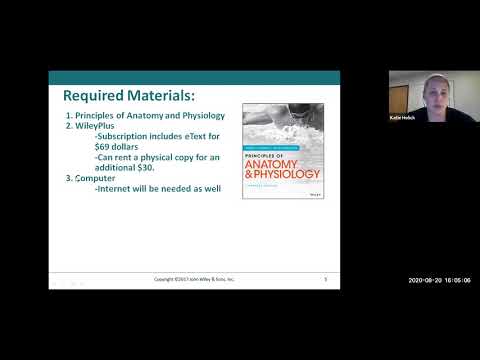 BIOS 112 - Human Form and Function Lecture 1