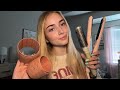 ASMR Styling Your Hair Curling Clipping Straightening Etc