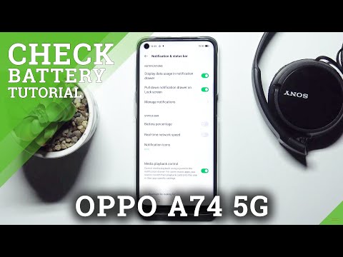 How to Show Battery Percentage on Status Bar in OPPO A74 5G – Show Battery Info