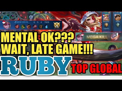 BRUTAL DAMAGE AND LIFESTEAL IN LATE GAME DEVILGAME RUBY MOBILE LEGENDS - RUBY BEST BUILD 2021