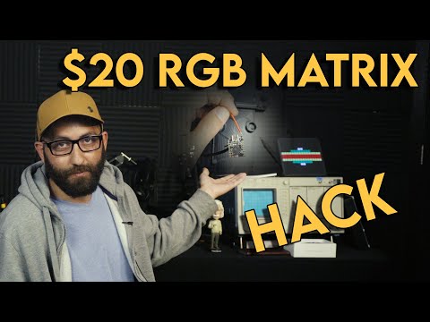 Modifying a $20 16x16 RBG Matrix with an ESP32-C3 #micropython #ledmatrix #rgbled #neopixel