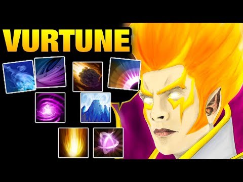 Vurtune Invoker just some Basic Skills combo Dota 2