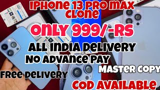 iPhone 13 pro max Master clone | only 999/-rs | Order now | Cash on delivery available | no advance