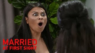 Producer forced to intervene as rumours bring Cyrell and Martha to boiling point | MAFS 2019