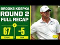 2023 Masters Round 2: Brooks Koepka Sits A TOP Of Leaderboard at 12-Under I CBS Sports