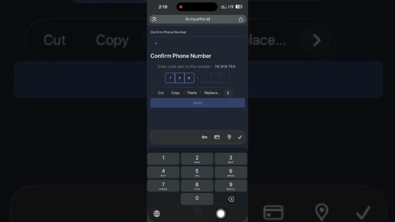 How to update your phone number through myUNHCR