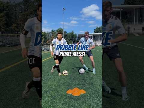Dribble Like Prime Messi #footballshorts #messi #soccerskills #messidribbling #footballskills