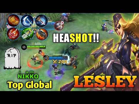 DEADLY SNIPER LESLEY SHOOTDOWN ALL ENEMIES! - TOP 1 GLOBAL LESLEY by ɴͥɪᴋͣᴋͫᴏ - MLBB