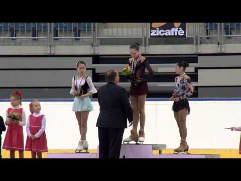 2015 ISU Junior Grand Prix Bratislava Ladies Awards Ceremony