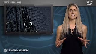Zadní motocyklová zavazadlová brašna SADDLEMEN SISSY BAR BAG SPORT FTB1000, barva černá, 