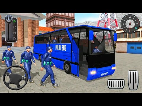 American Police Bus Mountain Driving Simulator - Android Gameplay
