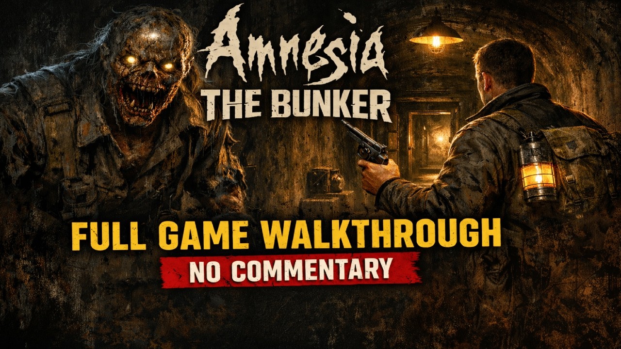 Amnesia: The Bunker Full Game Walkthrough No Commentary Complete Longplay (True Ending & All Codes)