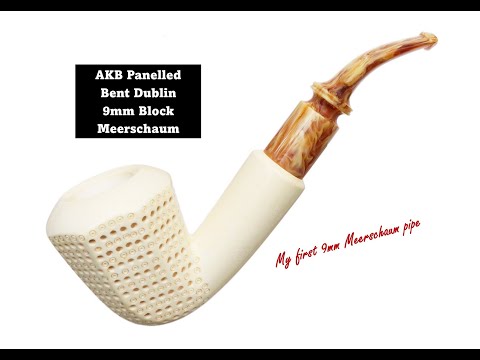Meine erste 9mm Meer | AKB Panelled Bent Dublin 9mm filtered Block Meerschaum + einige zusätzlich...