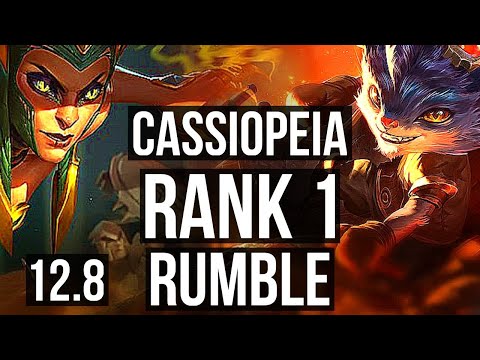 CASSIO vs RUMBLE (MID) | Rank 1, Rank 1 Cassio, 3/1/4 | EUW Challenger | 12.8
