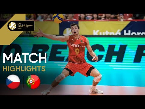 Highlights | Czechia vs. Portugal - CEV Volleyball European Golden League 2025 | Men