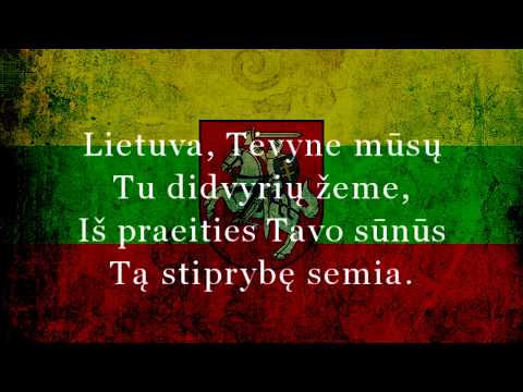 Tautiška giesmė (karaoke) (sutitruotas) / Гимн Литвы (караоке)