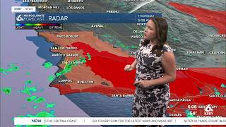 Rain, thunder, and lightning kick off a hot Thursday on the Central Coast