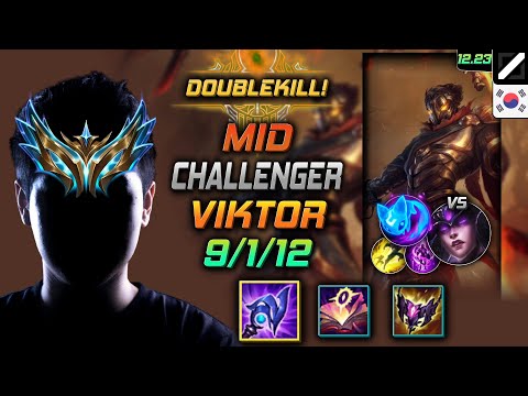 Challenger Mid Viktor Build Luden's Tempest Summon Aery - Viktor Mid vs Syndra - LOL KR 12.23