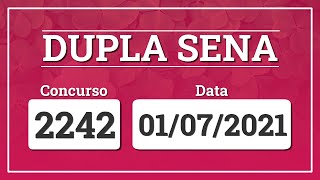 Capa de DUPLA SENA 2242