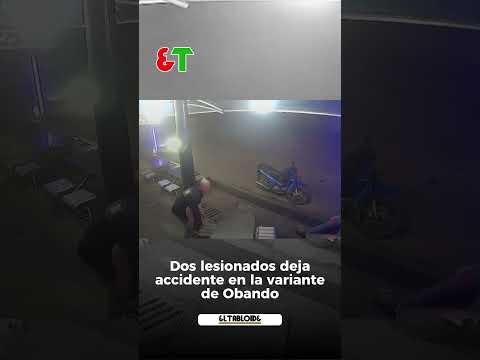 Dos lesionados deja accidente en la variante de Obando